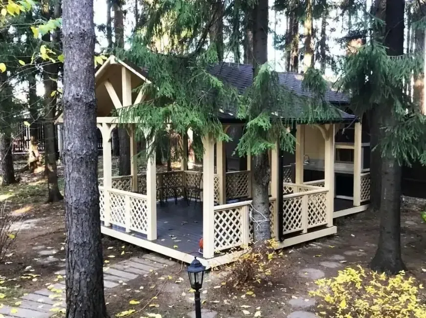 Индивидуальная прямоугольная беседка